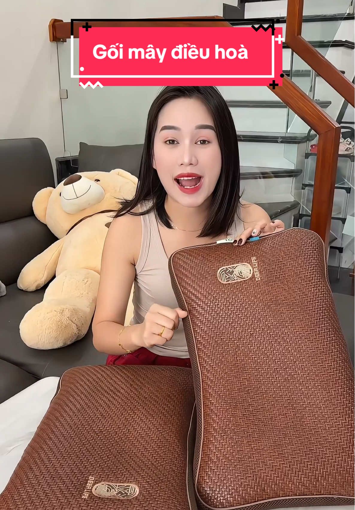 Gối mây điều hoà cao cấp giá hạt rẻ ,cả đôi còn hơn trăm cành #xuhuong #hangmen96 #quattichdien #quattichdiendeban 