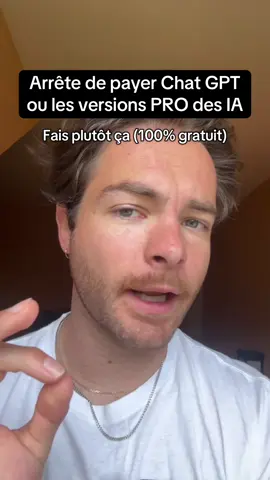 Arrête de payer Chat GPT ou des IA PRO, fais plutôt ça en 100% gratuit 😎🚨 #ia #ai #chatgpt #gemini #google #siteweb #siteinternet #entrepreneur #business #ecom #ecommerce 