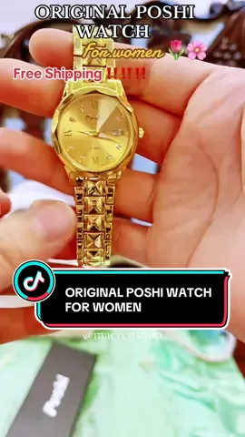ORIGINAL POSHI WATCH FOR WOMEN  #watch #originalwatch #affordablewatch #waterproofwatch #bestsellerwatch #watchforwomen #ladieswatch #goldwatch #poshiwatch #fyp #macrenshop 