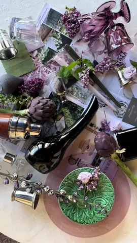 intimate wedding reception flatlay. we always start with a moodboard and pull various items and inspiration before we accessorize our events, it help set the tone and vibe for the party. #flatlay #weddingreception #microwedding #lilacseason #chicagoevents #moodboard #flatlay #eventstylist #eventdecor #chicagoeventplanner #elliestyled 🖤