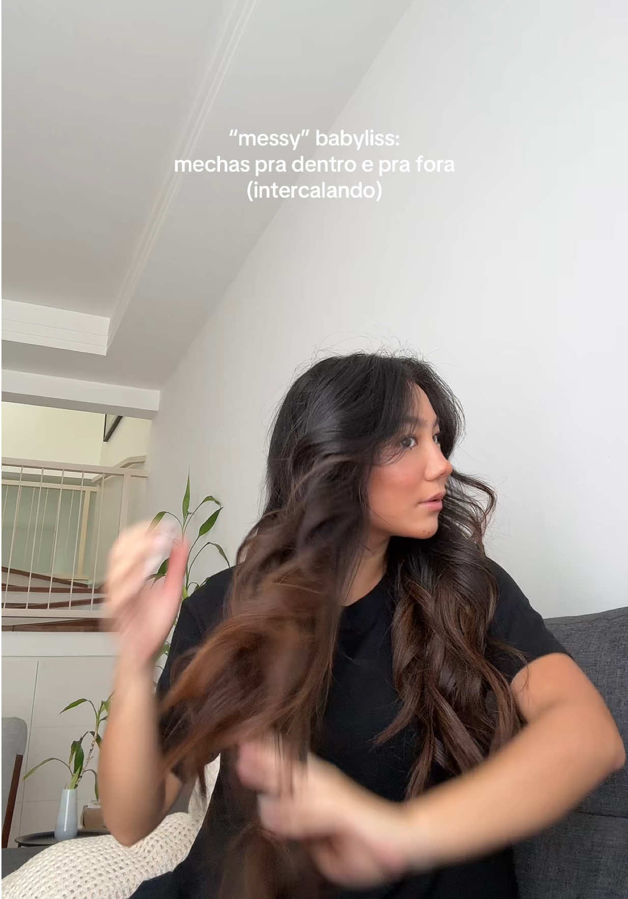 sempre com @N’arte Cosméticos @larissa lievori 💆🏻‍♀️ cupom: LUANAAMY” #hair #cabelo #babyliss 