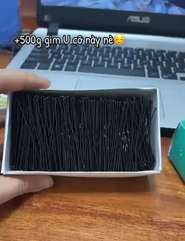 Hộp gim chữ U 500g siêu bự nè 🥰🥰 #phukiencuoi  #makeup  #myphamchinhhang  #gimU 
