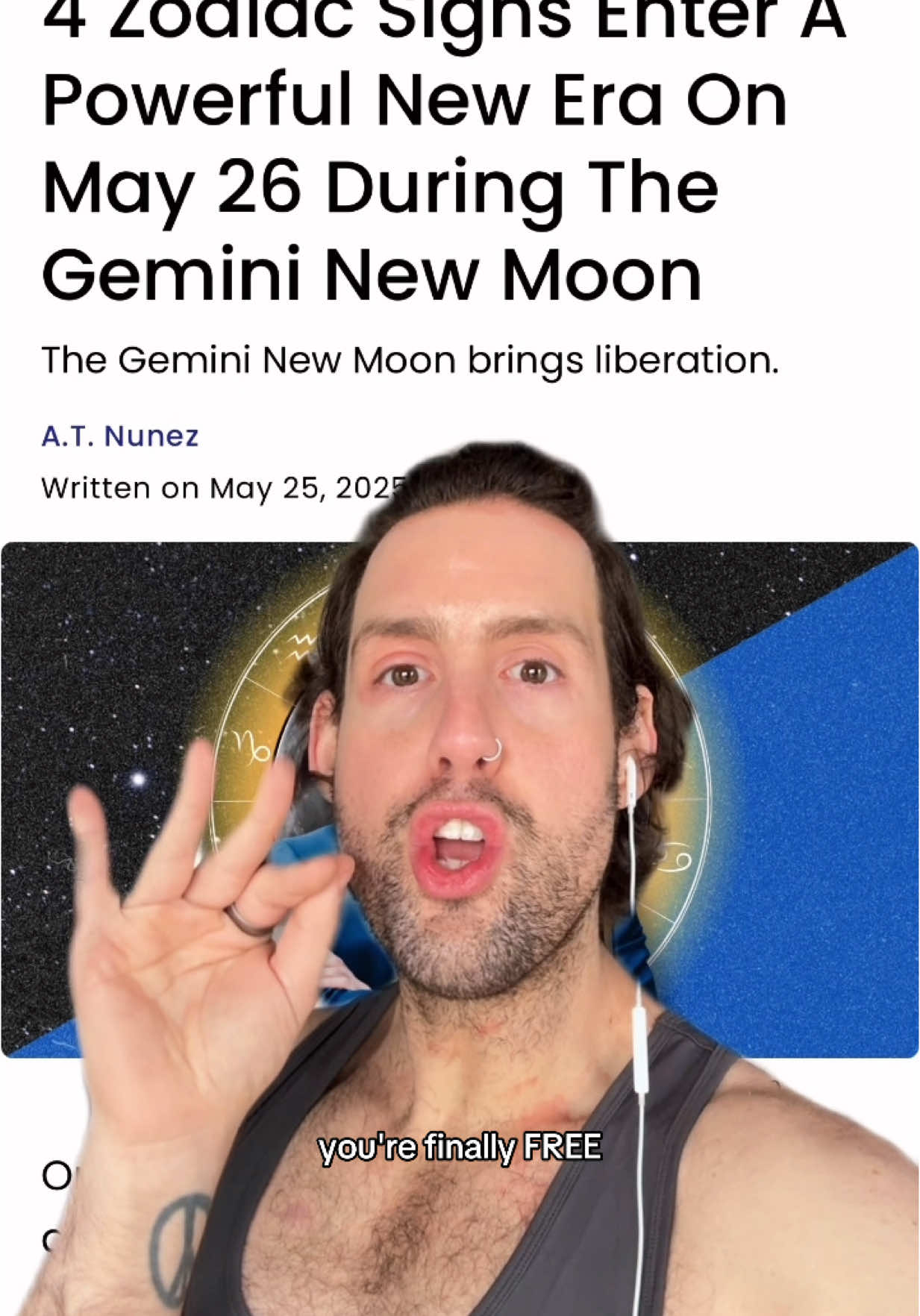 Pisces, Gemini, Virgo, Sagittarius… After 2+ years of MAJOR challenges and hardships you’re FINALLY FREE.🙌🏼 #astrology #spirituality #horoscope #zodiacsigns #newmoon #saturn #mercury #gemini #pisces #virgo #sagittarius #aries 