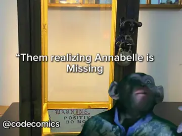 Find her NOW!!😭😂💀#annabelleescape #annabelledoll #conjuringhorror #conjuring #ghost #demons #theconjuringhouse #theconjuring3 #lorrainewarren 