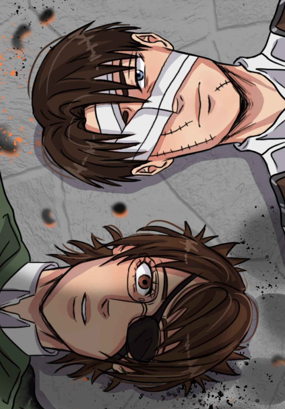 Fake everything!! If u want to see erwin w levi, u can check part1! #AttackOnTitan #aot #aotfanart #shingekinokyojin #leviackerman #levi #levifanart #kennyackerman #petra #hangezoe #hange #fanart #animefanart #fyp #viral #animeart #digitalart #digitalartist #animation 