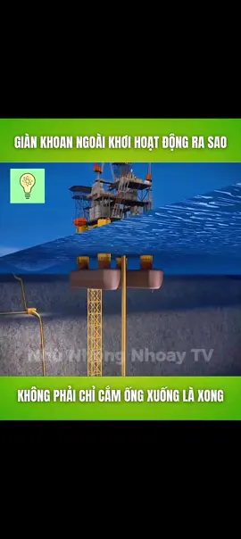 Cách hoạt động của giàn khoan dầu khí ở biển #kienthuc #xuhuong #xhtiktok 