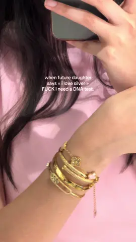 Forever a gold girlie #relatable #fypシ゚ #gold #jewelry 