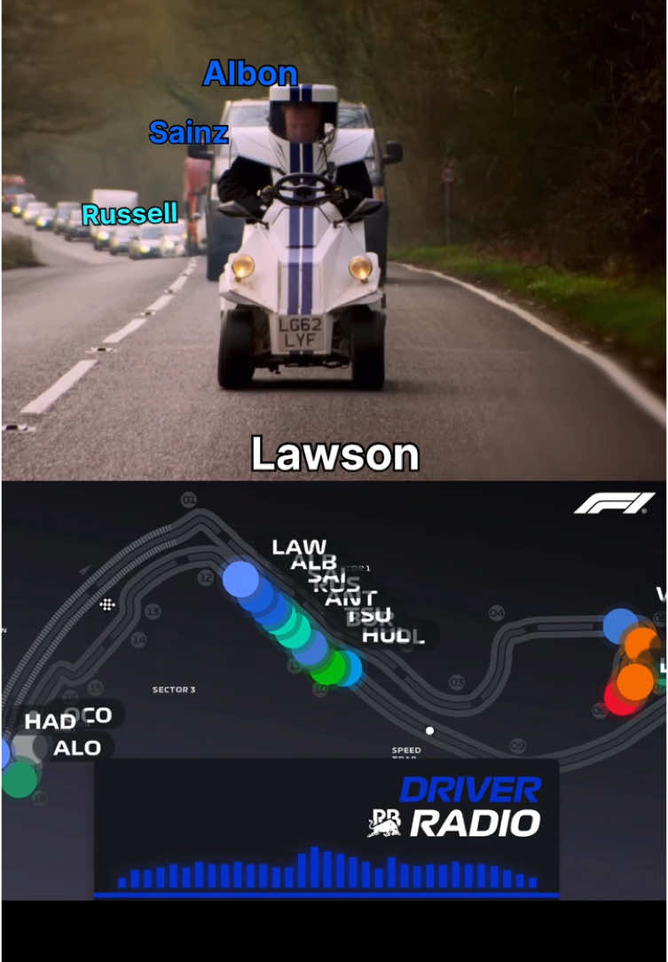 No traffic at all 😂😂😂 #f1 #formula1 #f1meme #liamlawson #monacogp 