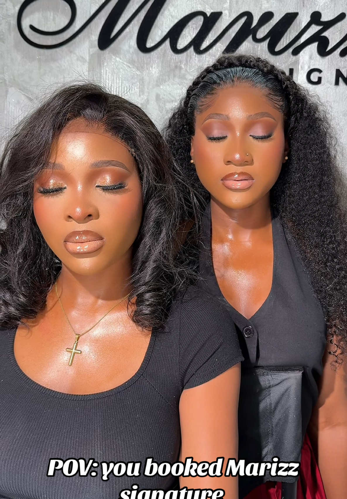 Sisters that slay together 🫶🏾🫶🏾 It’s giving skinnn🤩 . . . #fyp #softglam #foryoupagе #makeupartistinlagos #makeuplovers #viralvideo #fypシ #sisters 