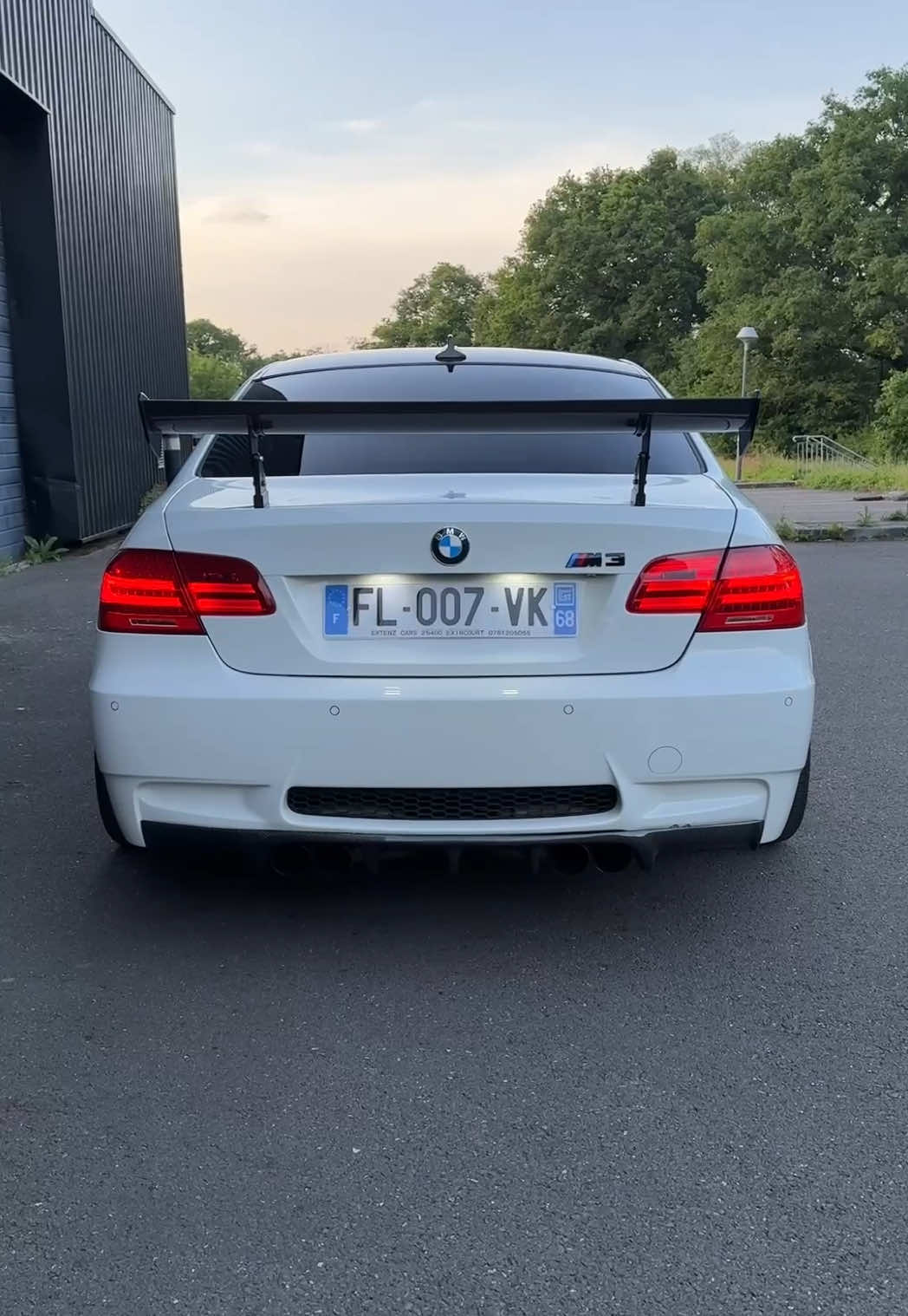 Ça lui va tellement bien 🤩 #Voiture #BMW #M3e92 Ailerong GTS M3 e92