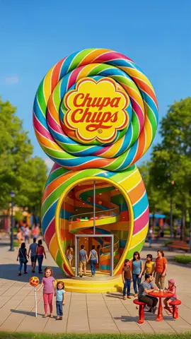 AI-generated video | Stores as products 🍭 #shop #store #design #creative #aiart #concept #chupachups #lego #pringles #kinder #lays