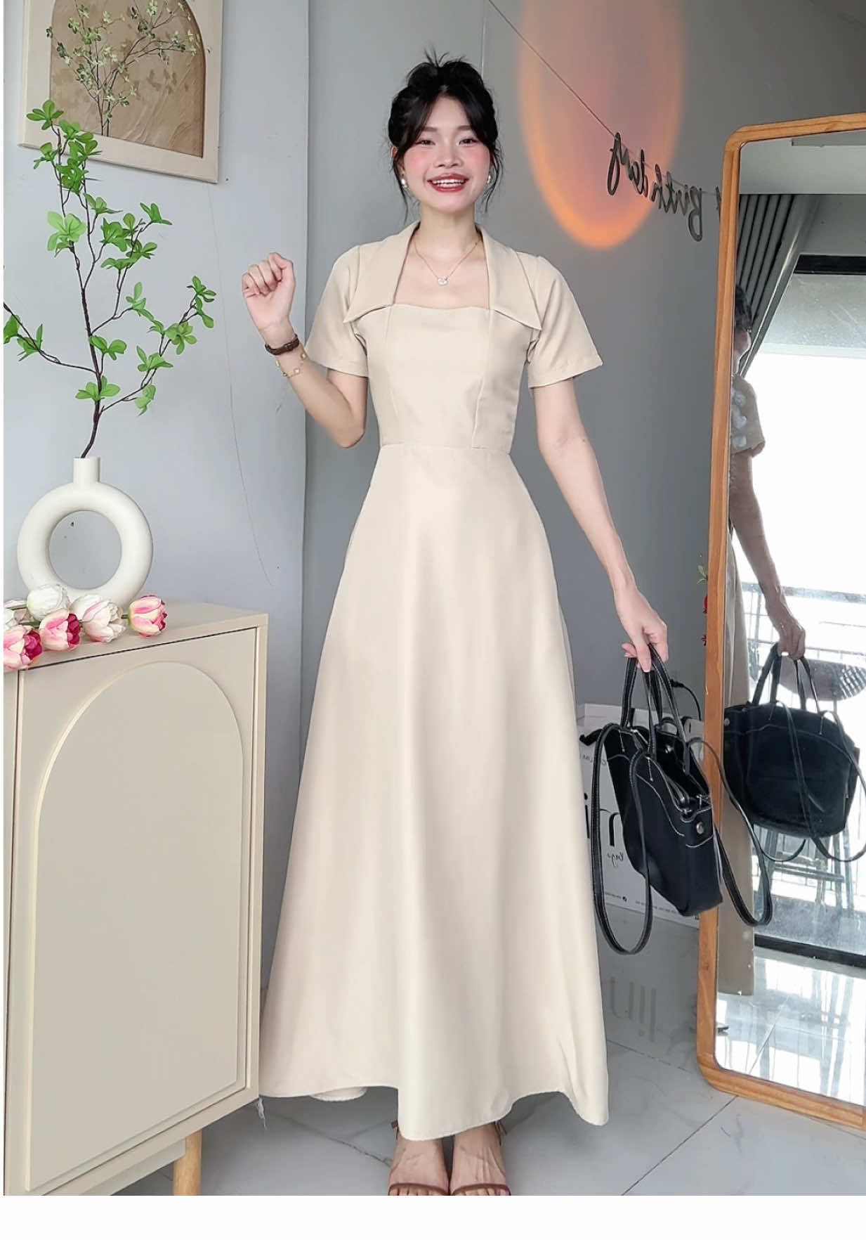 5 màu 5 size Xs đến XL ạ ✌️😜 #xuhuong #viral #chiihaycuoi #vaycongso #vaydangdai #vaydai #vayditiec #thoitrang #vayxinh 