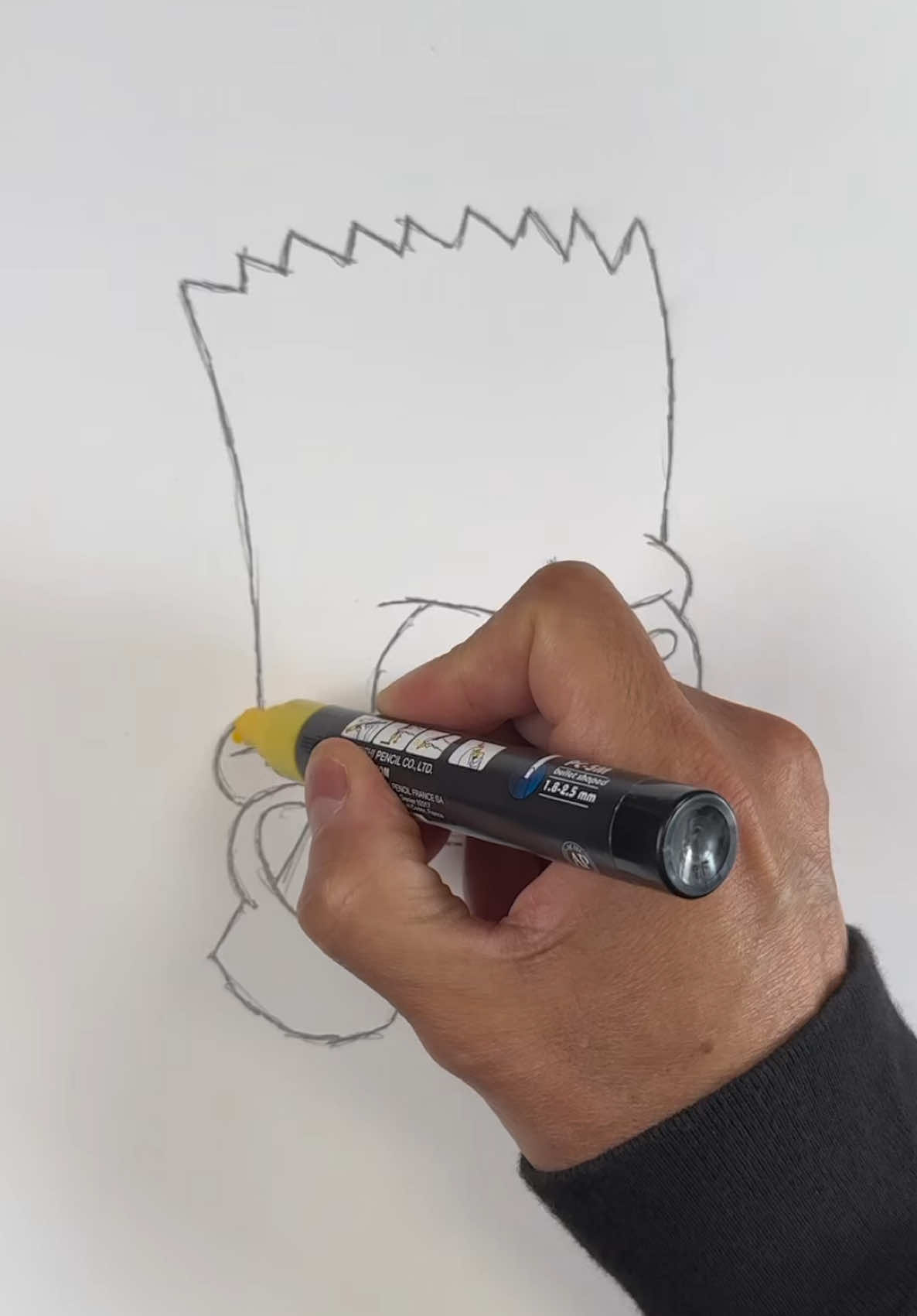 Hey everyone! Let’s draw Bartman #f #p #asmr #triggers #asmrsounds #satisfying #sounds #draw #howto 