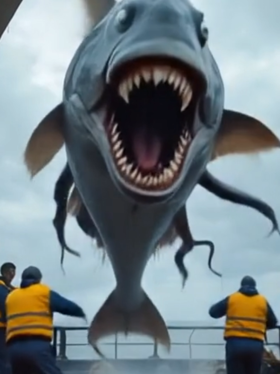 They Caught a Monster… Then It Went Crazy! This was supposed to be a regular deep-sea catch — until the fish started moving in the most terrifying way. The crew wasn’t prepared for what happened next. Real or something else? You decide… #GiantFish #ScaryCatch #DeepSeaHorror #CaughtOnCamera #SeaMonster #ParanormalCatch #CreepyVideo #RealFootage #OceanMystery #ViralShorts #TikTokViral #YouTubeShorts #FacebookReels
