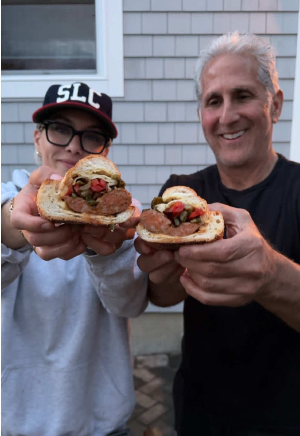 sausage and peppers 🌭🌶️🫑 happy birthday pops ❤️ #fyp #grilling #cooking #dad #sausage #peppers #sandwich #pork 