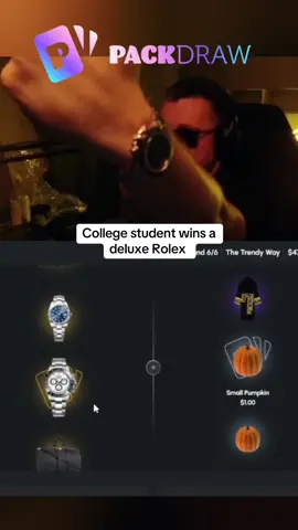 College student wins a deluxe Rolex #kickstreaming 