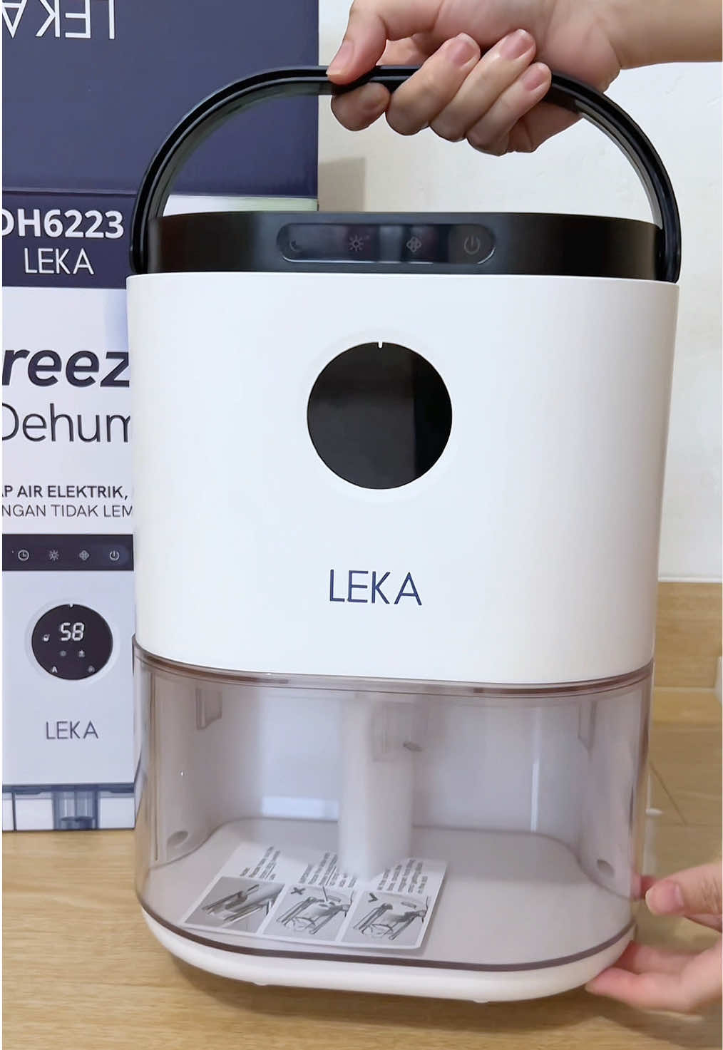Unboxing time! 🥳 #leka #dehumidifier #lekadh6223 #breezedehum #serapairelektrik #seraplembab 