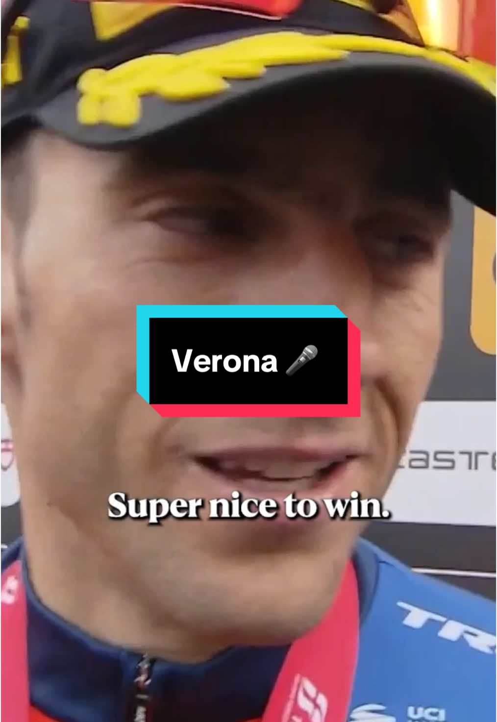 “Today, Ciccone was in my legs - I had Ciccone legs!” Hear from Carlos Verona on bouncing back from adversity and winning Stage 15 at the Giro. #cycling #roadcycling #giro 