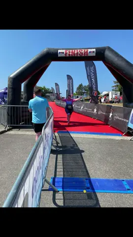 I did my first ever triathlon! Felt all the emotions and feeling really proud of myself! #triathlon #racing #trending #fyp #swim #bike #run #ironmantraining #triathlete #racing #girlscan #athlete #fyp #CapCut 