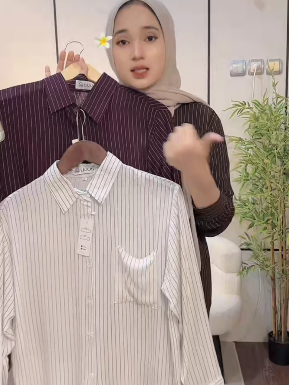 Clarissa One Set Rok dan Celana Kulot Wanita Semi Cutbray Rayon Motif Premium Kekinian