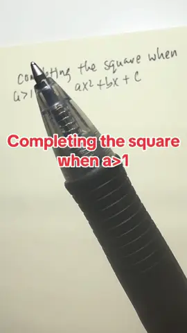 Completing the square when a>1. Follow this method and you will never get it wrong#gcse #gcserevision #studytok #algebra #completingthesquare #maths 