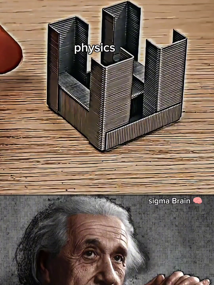 sigma physics teacher #sigmabrain #illusion #fyp #physics #staples #creatorinsights 