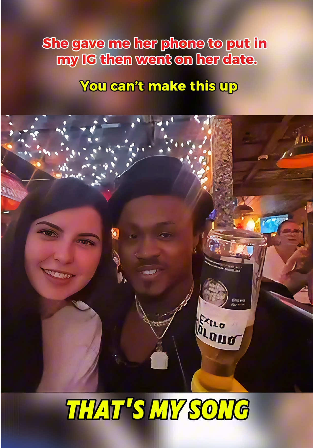 Nothing says a good time like getting the girl’s phone for my IG before her date even sits down. Welcome to my world. YouTube: Traylittle #fyp #clips #nightlife #live