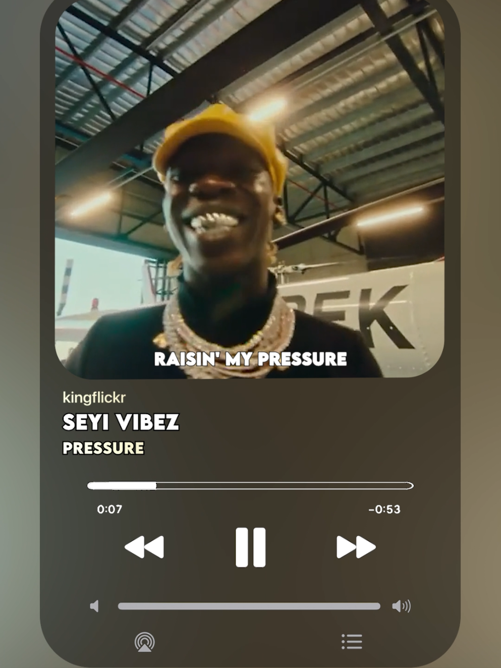 #SeyiVibez #Pressure #Kingflickr   # trending #afropop #music #hiphop #musicvideo #musicreels #Lyrics 