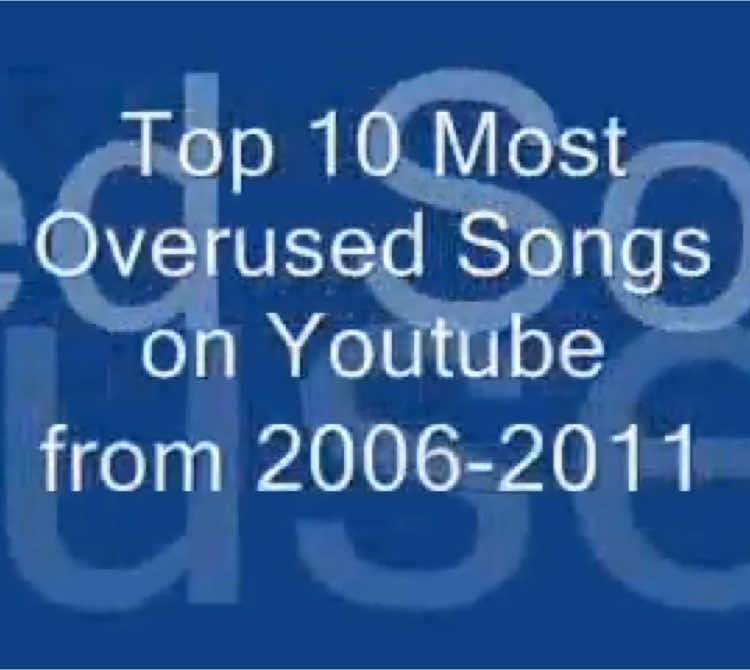 The top 10 most overused songs on YouTube from 2006-2011… #2000s #00s #windowsxp #windowsmoviemaker #youtube #oldyoutube #009soundsystem #breakingbenjamin #threedaysgrace #requiemforadream #evanescence #fingerelevenparaylzer #009soundsystemdreamscape #2000syoutube 