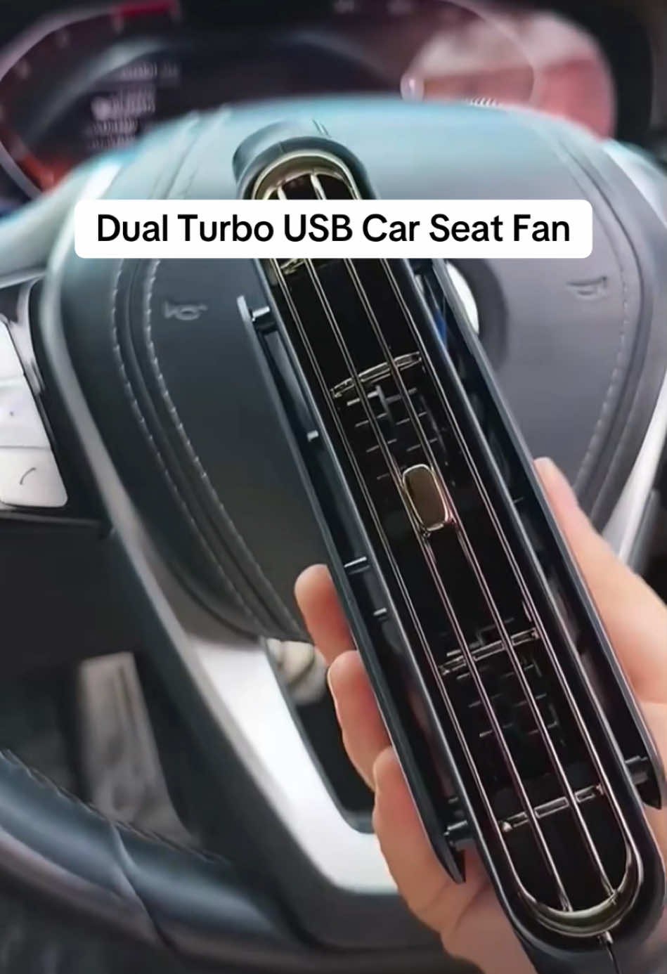 It just went on sale today! No more sweaty backseat rides, this little beast blows like a champ! #carfan #carsoftiktok #carsfan #carseatfan #carhack #carhacks 