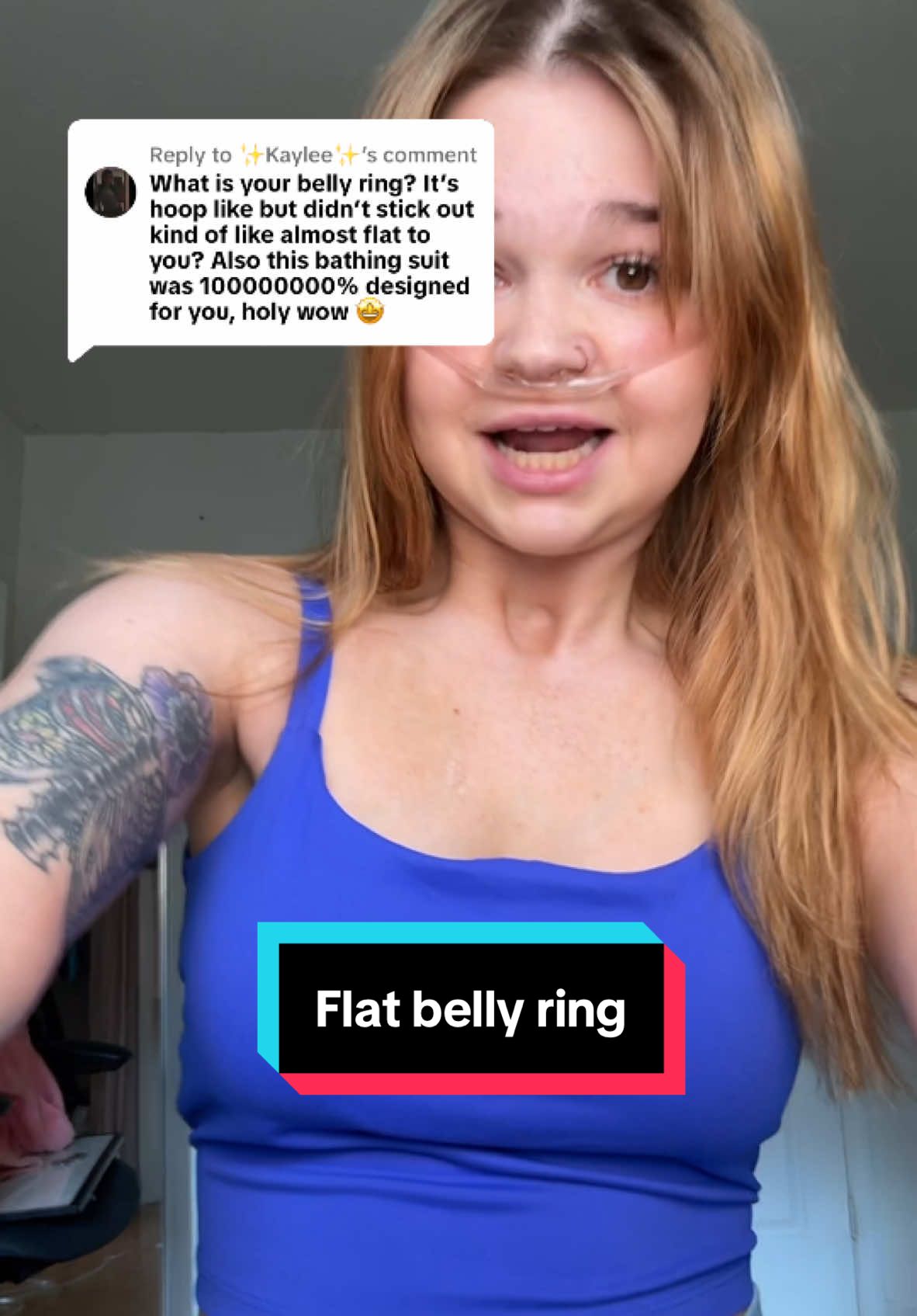 Replying to @✨Kaylee✨ flat belly rings are the way to gooo #jewelry #bellypiercing ##bellybuttonpiercing##bellyring##piercing##ring