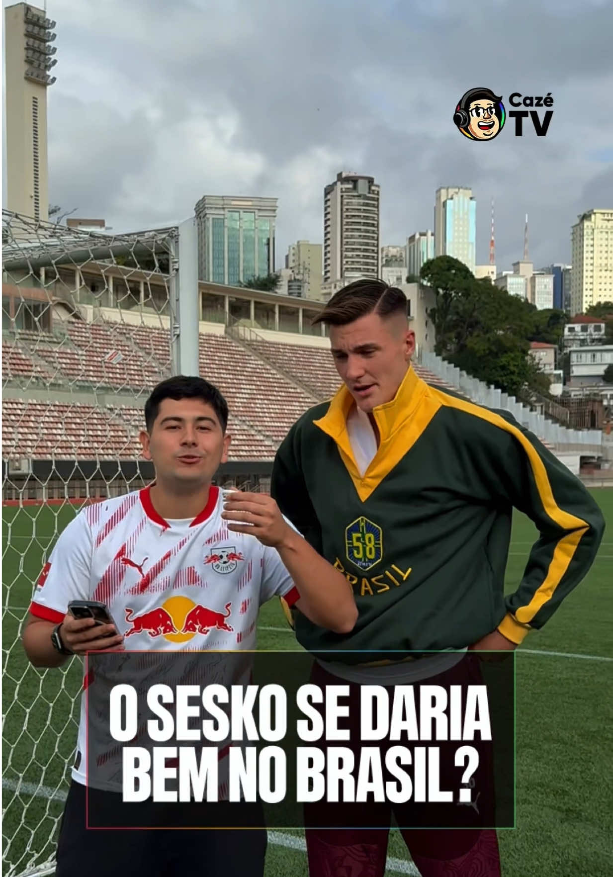 Sesko brazuca?! 🇧🇷 Isso ou Aquilo com o craque esloveno do RB Leipzig #tiktokesportes  @Bundesliga @RBLeipzig 