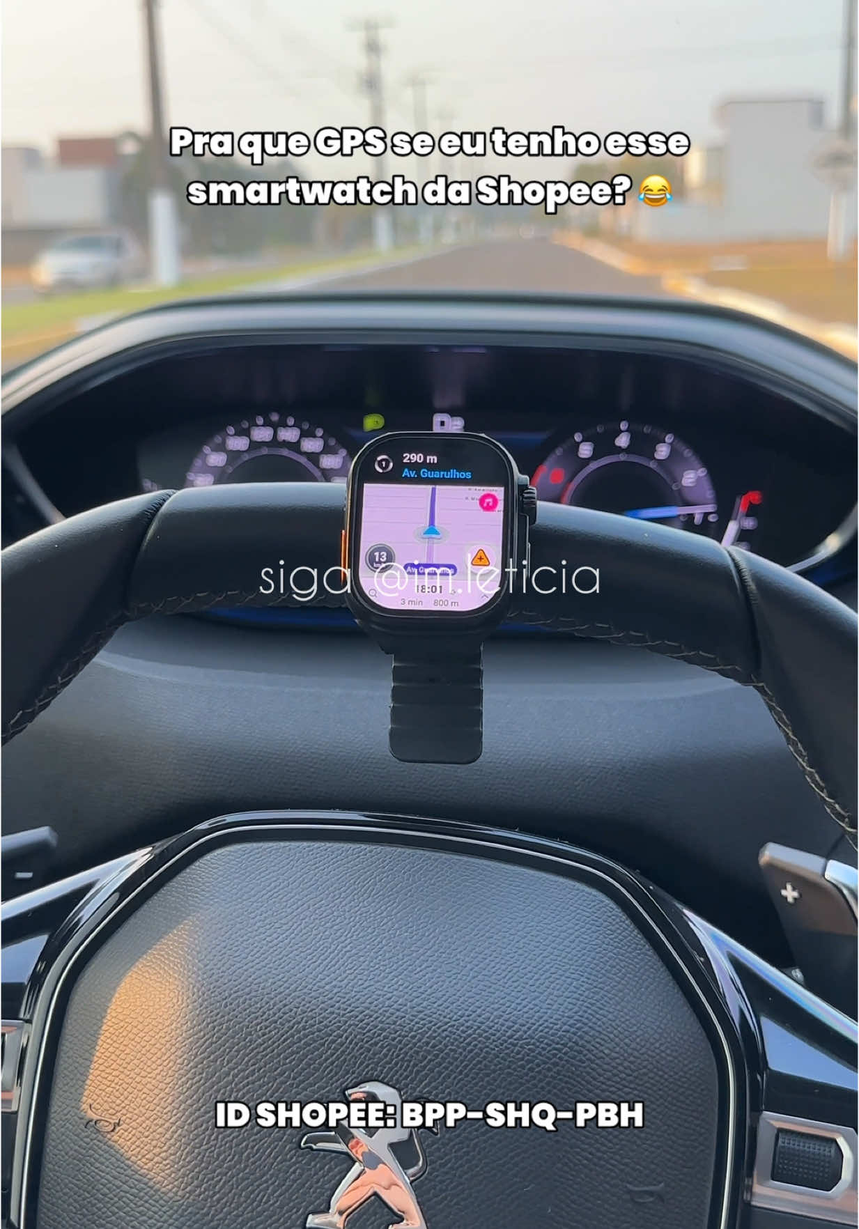 Amo meu super relógio 😂🫶🏻 ID SHOPEE: BPP-SHQ-PBH #fyp #smartwatch #relogiointeligente 
