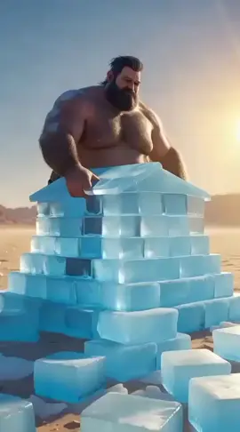 The man build a house with ice#viralsistories#foryoupage #viralvideo #aistory #
