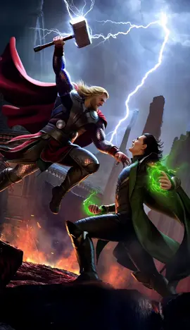 Thor X Loki Fusion #thor #loki #marvelstudios #gods #mythology #fusion #aiart #fyp 
