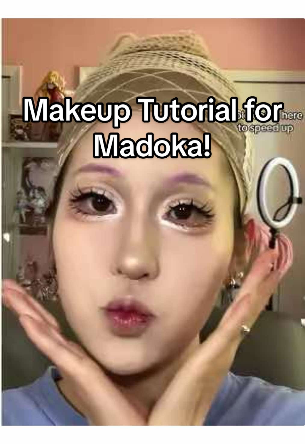Finally a Makeup tutorial 🥹 pt.1  Contacts and wig in the next part!  this is my first ever cosplay makeup tutorial / voiceover hope you guys enjoy! Let me know if you have any questions below!  #cosplaymakeup #douyinmakeup #madokamagica #madokamagicacosplay #makeuptutorial #grwm #madokacosplay 