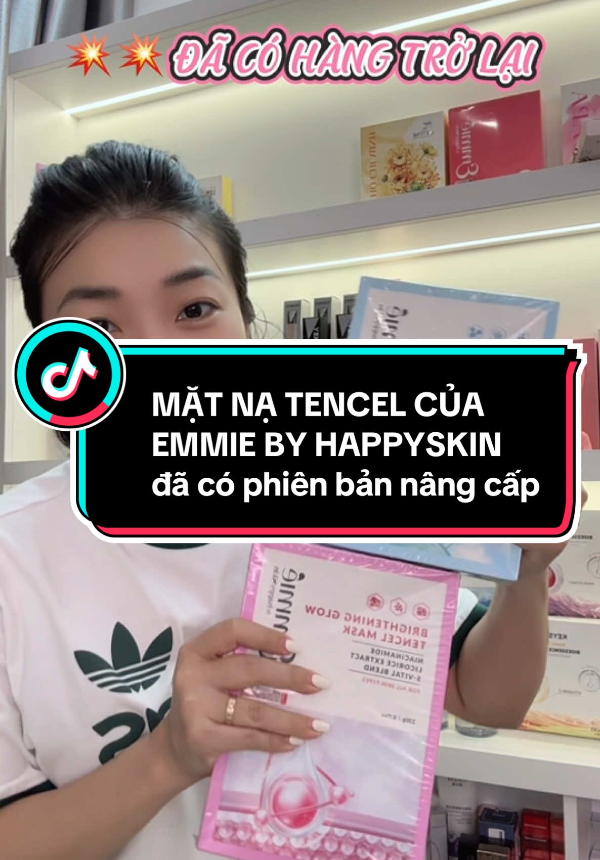 Voucher chương trình CUỘC ĐUA NHÀ SÁNG TẠO ĐÃ ĐƯỢC TOP UP tại video! Mask Tencel của Emmie by HappySkin đã ra phiên bản nâng cấp với 25g tinh chất và miếng định hình! Chị em săn ngay tại video để hưởng voucher khủng nha #skincareroutine #skincare #mask #emmie #emmiebyhappyskin #tencel @Chang Ơiii 
