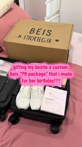 had to spoil my bestie with her own @Beis Travel swag bag since my social media engagement doesn’t get me any sponsorships or collabs so i just did it myself #beistravel #beis @Shay Mitchell 