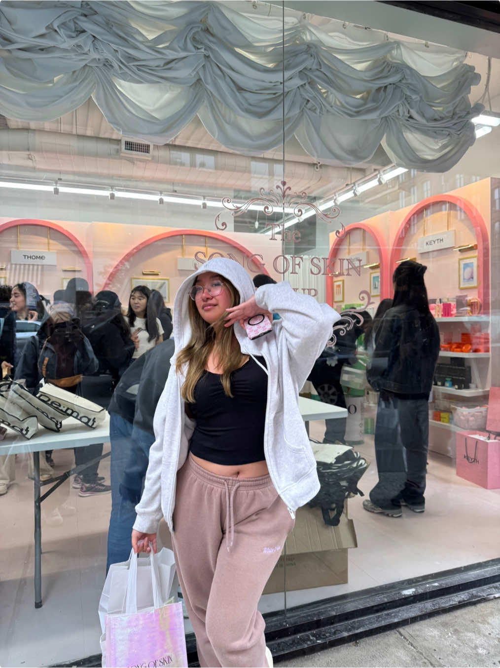 Back for weekend 2 of @Song Of Skin pop up 🫣  #songofskin #popup #nycpopup #kbeauty 