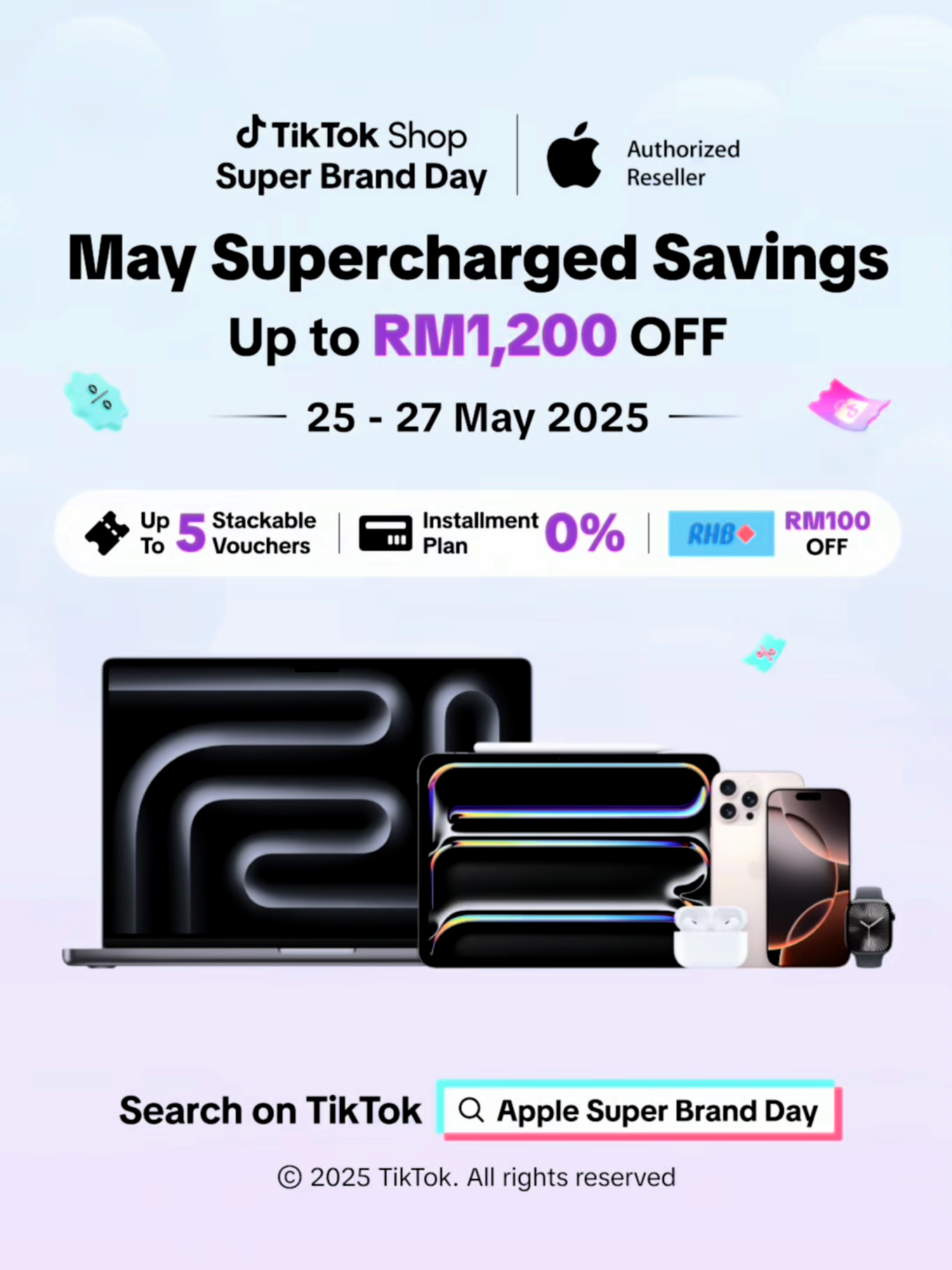 Korang!!!! Cepat dapatkan gadget idaman korang kat sosial media Apple yang berdaftar sekarang😆🤩 Harga tengah murah😱 Berbaloi beli sekarang✨ #SuperBrandDay #Apple #TikTokShopElectronicMY #fyp #fyppp #SBD #Voucher #FYPPPP #fyppppppppppppppppppppppp