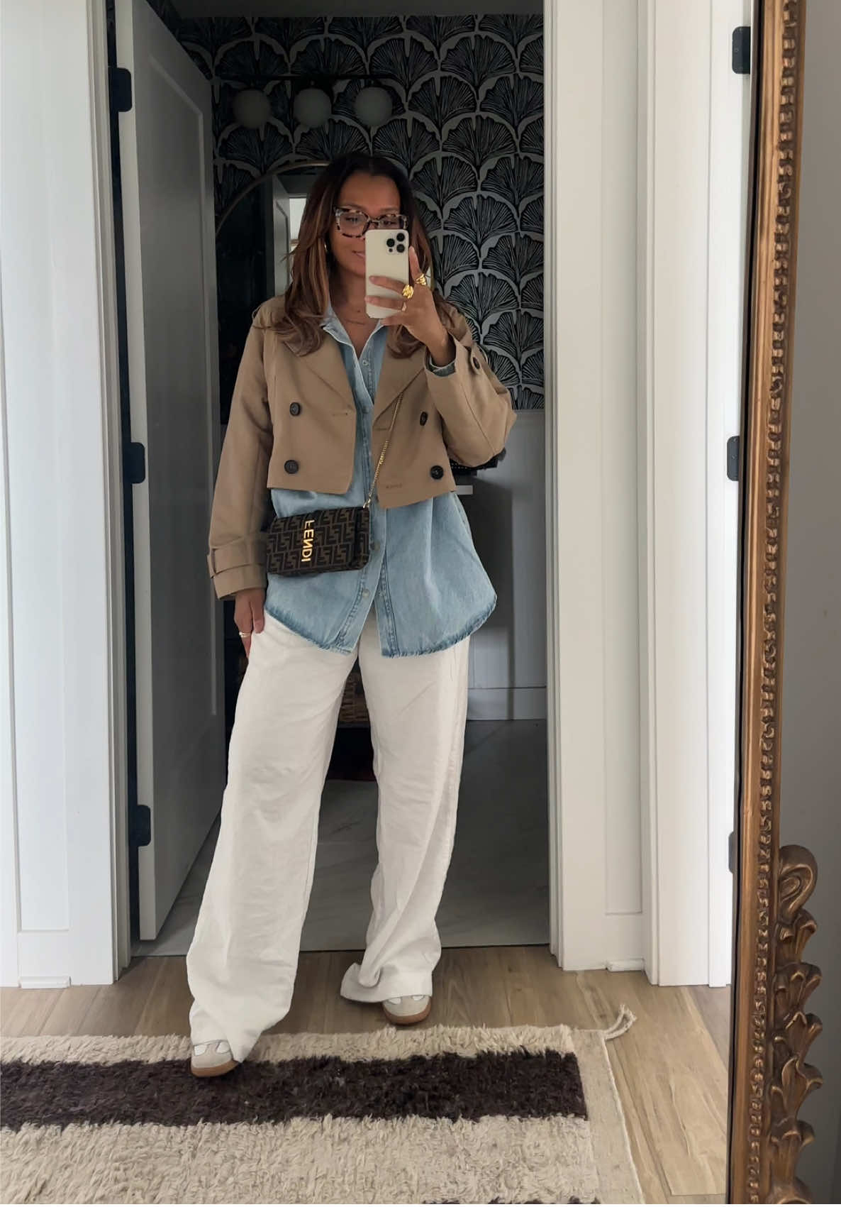 casual + modest sunday church fit for this chilly spring weather 🤍 of course everything is linked in my ltk: https://liketk.it/5eyJ1  @Primark @Warby Parker @gap @adidas @ZARA #style #styleinspo #modestfashion 