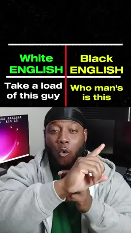 White English and Black English. #NativeSpeaker #SpeakEnglish #English #LearnEnglish #Vocabulary