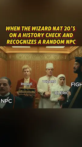 wizard recognizes NPC #DND #DNDmeme #DNDmemes #DND5e #DNDfam #DNDparty #DNDfamily #dndhumor #dndjokes #dndfunny #dndfunnycontent #fantasy #dndreels #dungeonsanddragons #TTRPG #memes #rpg #tabletop #dndplayer #fantasy #fantasyrpg #dungeonsanddragonsmemes #dungeonsanddragons5e #roleplayinggame #dungeonmaster #DNDtiktok 