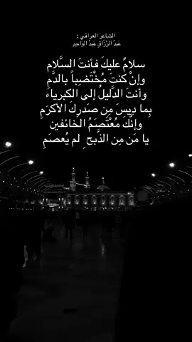 ❤️‍🩹❤️‍🩹#الشعر #iraq #عبدالرزاق_عبدالواحد #كربلاء_مدينة_العشق_والعاشقين #e #baghdad 