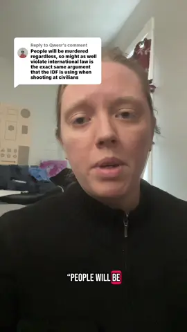 Replying to @Qwesr yes, because “aid” is when “sitting duck during genocide, as an example to deter others who would otherwise also donate their time energy and expertise” 