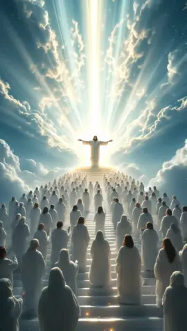 Jesus & Angels Rejoice: Heaven’s Grand Welcome #jesus #viral #heaven #city #people #clouds #paradise #explore #reels #jesuslovesyou #fy #fyp #foryou #trendingvideo 