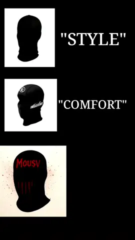 “Your mask speaks your style!” Not just a mask… it’s a fashion statement. 	•	Bold and mysterious look 	•	Soft, lightweight material 	•	Perfect for streetwear, photos, or just standing out#foryou #fyp #skimask 