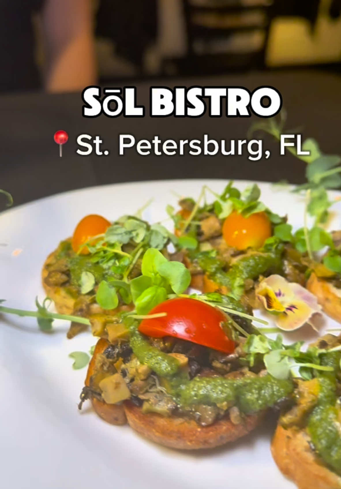 📍Sōl Bistro, St Pete, FL  At Sōl St Pete, they are redefining comfort food with a conscious twist – gluten-free, allergen-friendly, and rooted in farm-to-table love. 🍄 Mushroom Bruschetta – Herbed lion’s mane mushrooms on millet-flax crostinis with vegan basil pesto, pea shoots, and cherry tomatoes. 🧅 French Onion Soup – Rich, slow-simmered broth with millet crostini and goat cheddar or vegan cheese. 🐟 Chilean Seabass – Golden-crusted seabass in lemon-herb brown butter with seasonal purée and vegetables. 🍝 Lagansa – Savory turkey bolognese layered with sheep & goat ricotta, buffalo mozzarella, and brown rice noodles. 🍅 Caprese – Heirloom tomatoes from Appalachia with basil, buffalo mozzarella, and extra virgin olive oil. 🍊 Italian Orange Cake – Moist, plant-based cake made with Stanley’s Farm oranges and a creamy almond-maple icing. Every bite brings you back to grandma’s kitchen, without compromise. #eatlocal #localbusiness #supportlocal #floridafoodie #stpetersburg 