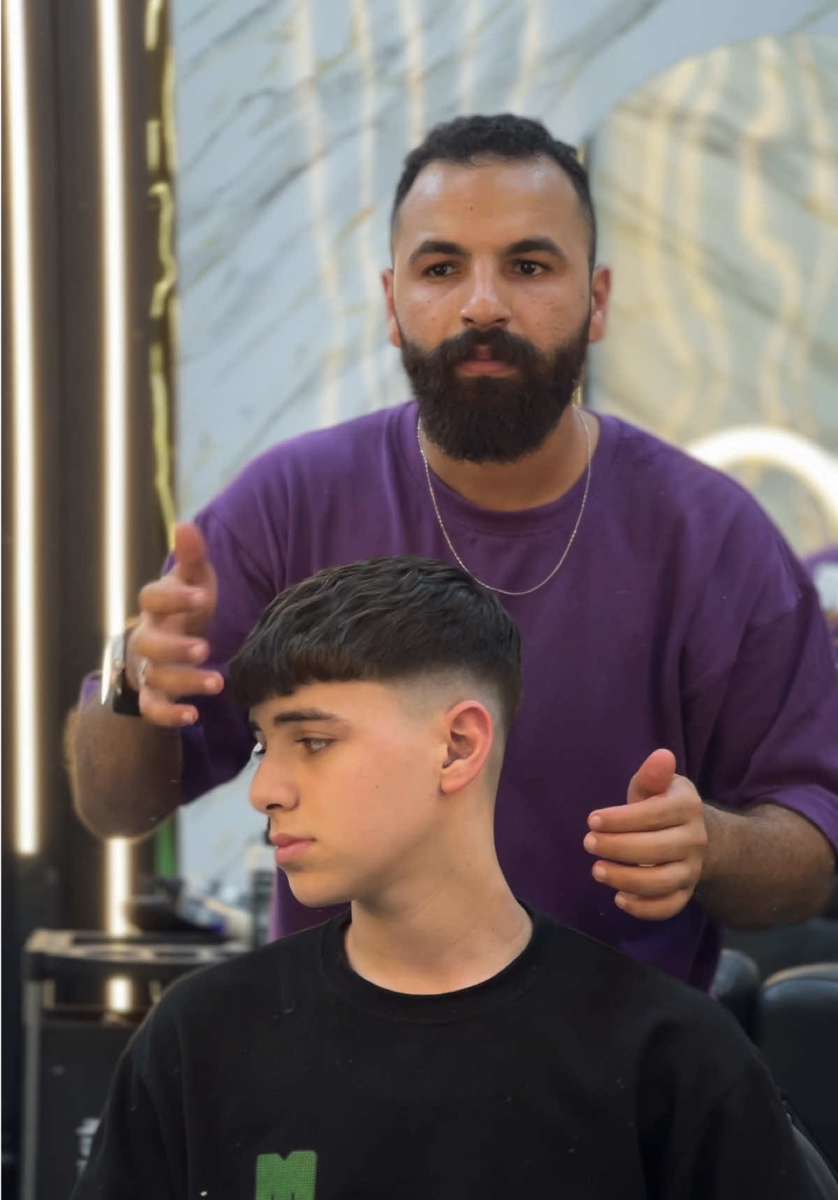 الفلتر اختار Buzz cut وانا عملتلو frensh crop موت💈✂️#hairstyle #haircut #frenshcrop #buzzcut #شكشك_مصر✂️ 