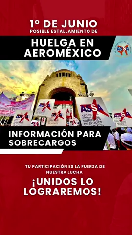Información para sobrecargos ante el posible estallamiento de #huelga en #aeromexico  #sobrecargo #aviacion #mexico 